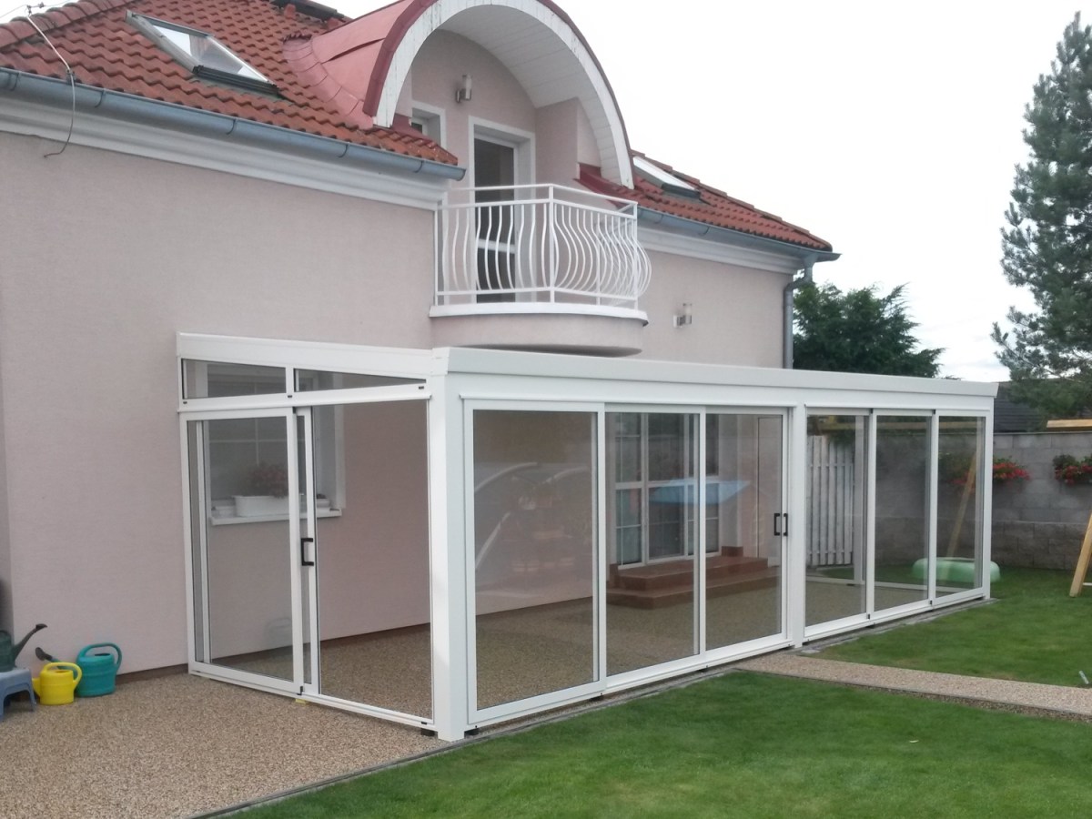 Hliníková zimní zahrada bílá RAL 9010 400 x 300 cm provedení PROFI